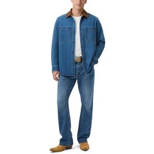 Frye Denim Barn Shacket Shirt Jacket Men's XXL Western Rodeo Chore Cowboy NEW